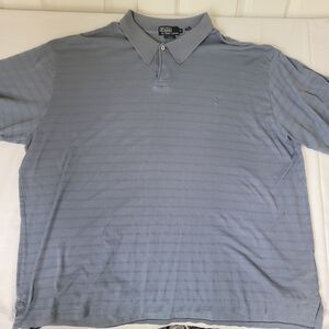 Polo Ralph Lauren Men’s 3X Pima Cotton Polo Shirt Blue Short Sleeve WITH DEFECT